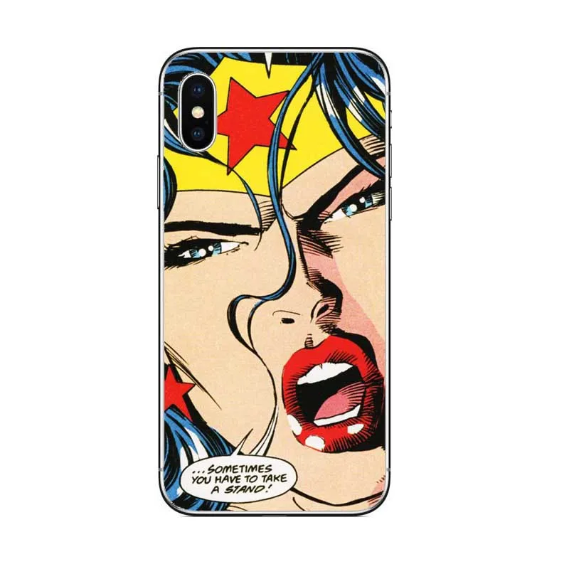 Чехол Sera Wonder Woman чехол для iphone 11 11 PRO MAX 5S SE 6 6S XR XS MAX 7 7PLUS X 8 8PLUS жесткий пластиковый корпус