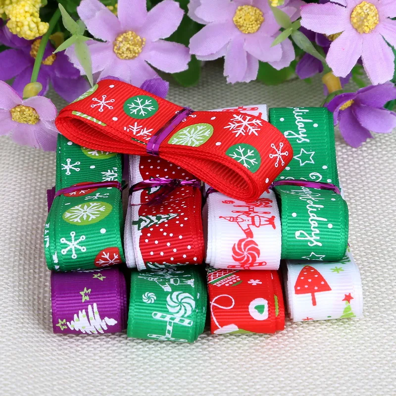 Download 6 Yards Random Color Grosgrain Ribbon Wedding Decoration Gift Wrapping Christmas Ribbon Tapes ...