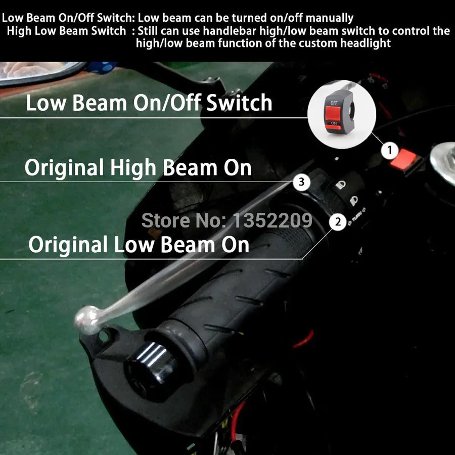 Для 2009- BMW S1000RR светодио дный HID 35 Вт красный демон проектор глазами фар сборки Пользовательские