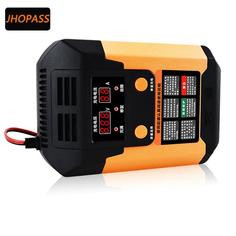 Motorcycle /Car 12V/24V LCD automatic identification repair Lead Acid battery charger for 220V input | Электроника