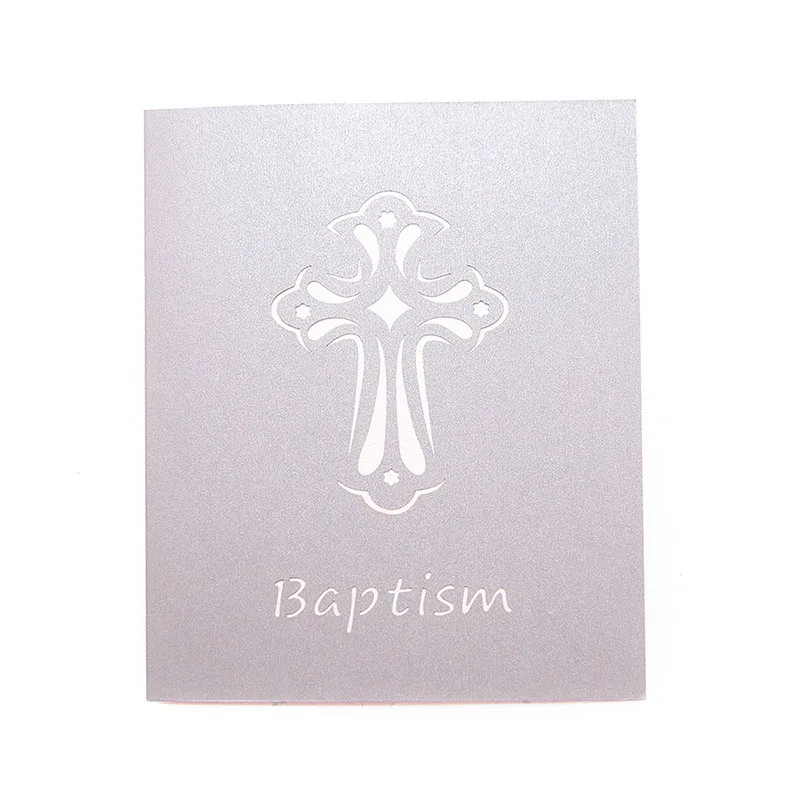  3D Handmade Carving Cartoon Sheep Kids Birthday Christening Baptism Blessing Paper Invitation Greet - 32842374083