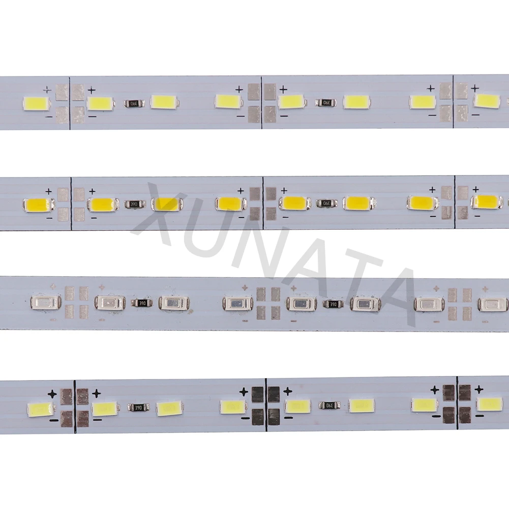 5/10/20 штук DC12V 0,25 м/0,5 м белый/теплый белый/красный/зеленый/синий Алюминий светодиодный бар 5730 5630 жесткий полосу светильник