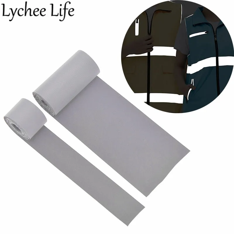 

Lychee Life Reflective Tape Fabric Fluorescent Chemical Fiber Fabric DIY Handmade Sewing Clothes Accessories Decoration
