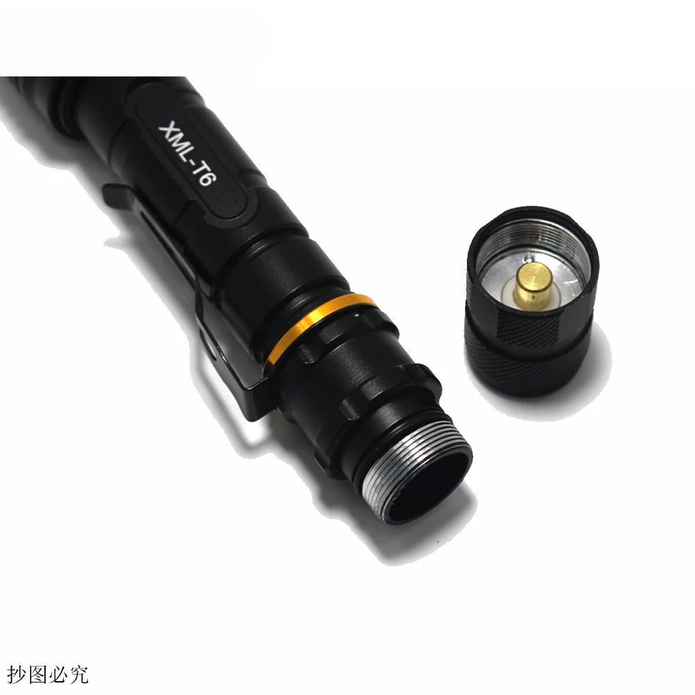 5000LM XML T6 LED Zoomable Poweful Flashlight Torch Light Super Bright Lamp