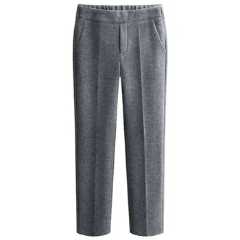 

High Waist Women Harem Pants 2018 Autumn Winter Fashion Wool Trousers Korean Style Plus Size 5XL 6XL Warm Suit Pants Female