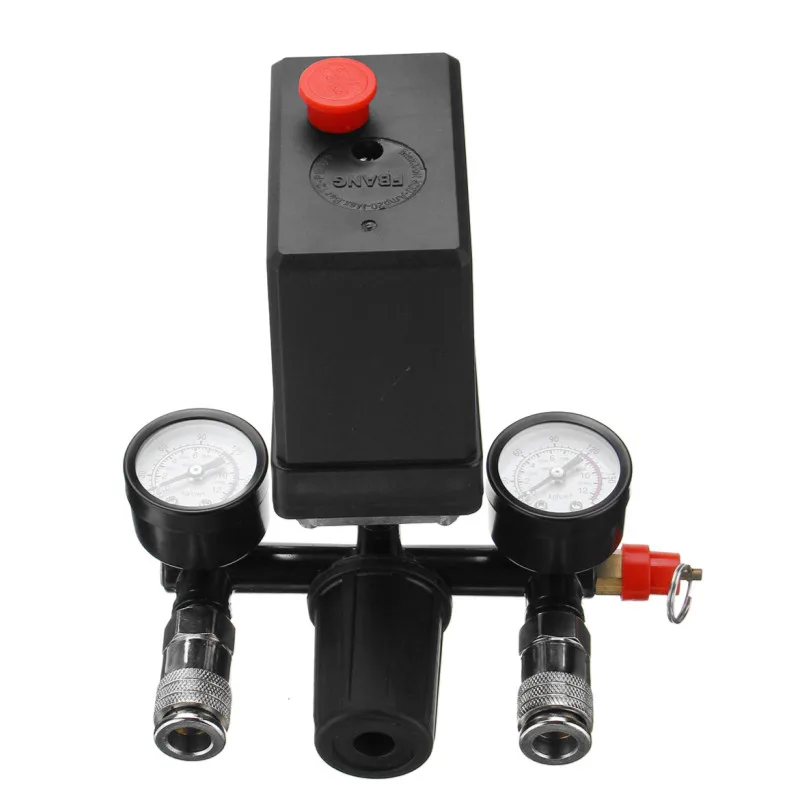 Drillpro 240 В/380 В регулятор переменного тока рабочий воздушный компрессор насос переключатель контроля давления воздушный насос регулирующий клапан 7,25-125 фунтов/кв. дюйм с манометром