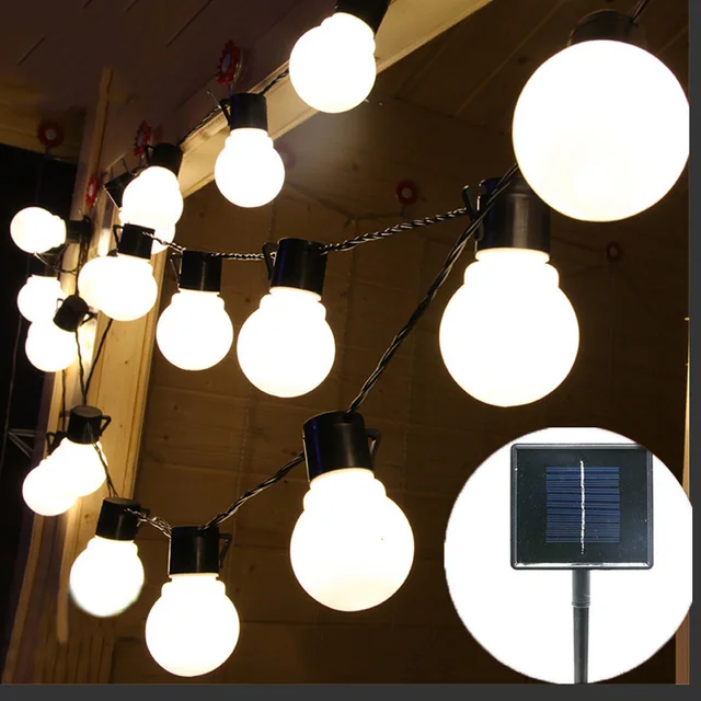Thrisdar 6 5m 30 Led Globe Ball Solar String Light Christmas Thrisdar 6 5m 30 Led Globe Ball Solar String Light Christmas Wedding Party Festoon
