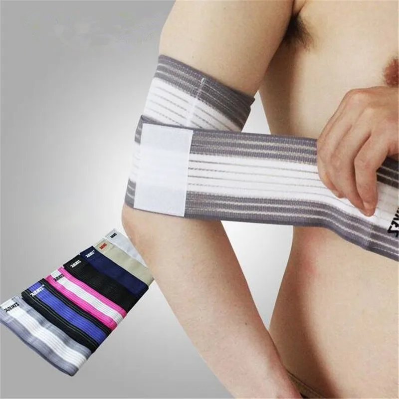 

High Elastic Bandage Wrap Basketball Elbow Brace Support Arm Compression Tape Sports Equipment Gear Elbow Pads