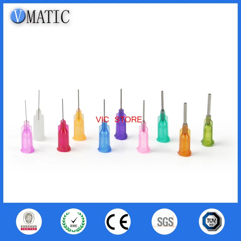 

Free Shipping 0.5'' Tube Length 100 Pcs Te Premier Glue Dispensing Needles Dispenser Needle Tips 1/2 Inch