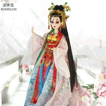 

Original Handmade Chinese Costume Dolls 34CM Bjd Doll Tang Beauty Doll 12 Jointed Articulated Doll Girl Toys Gift Brinquedos