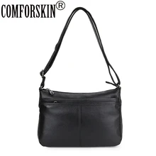 Новые Поступления Многослойные Сумки через плечо Гарантированные Коровья Кожа Женщины Сумка Мягкий Стиль Дамы Должны Сумка