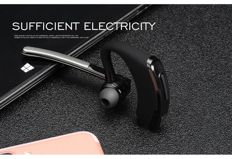 Handsfree Business Bluetooth Headset Earphone Wireless Headphones Voice Control Noise Cancelling Sports Music Bluetooth Earbud (14)_