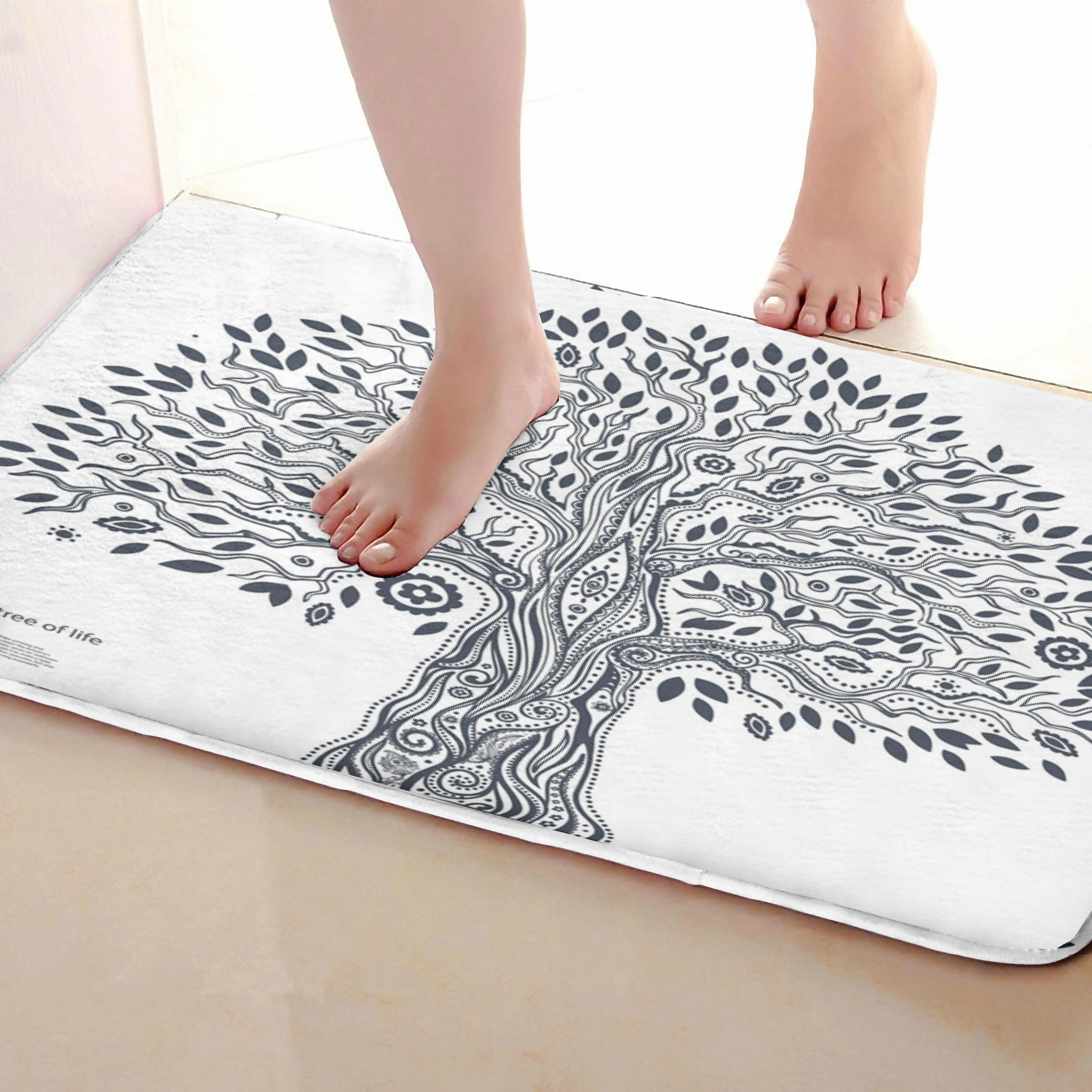 Дерево стиль Коврики для улицы, смешной Противоскользящий коврик для ванной, коврики, дверные коврики под входную дверь