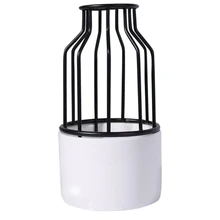 Креативная ваза металлические фарфоровые вазы настольная небольшая Цветочная ваза модерано украшение дома