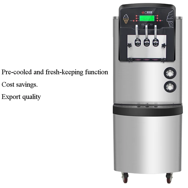 Popular italian ice cream machine vertical soft ice cream maker with