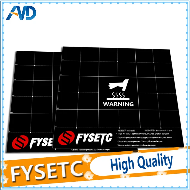 Cheap 2pcs 3D Printer Frosted Heat Hot Bed Sticker Coordinate Printed 300x300mm Surface Build Sheet Plate For Creality CR-10 CR-10S Cheap 2pcs 3D Printer Frosted Heat Hot Bed Sticker Coordinate Printed 300x300mm Surface Build Sheet Plate For Creality CR-10 CR-10S