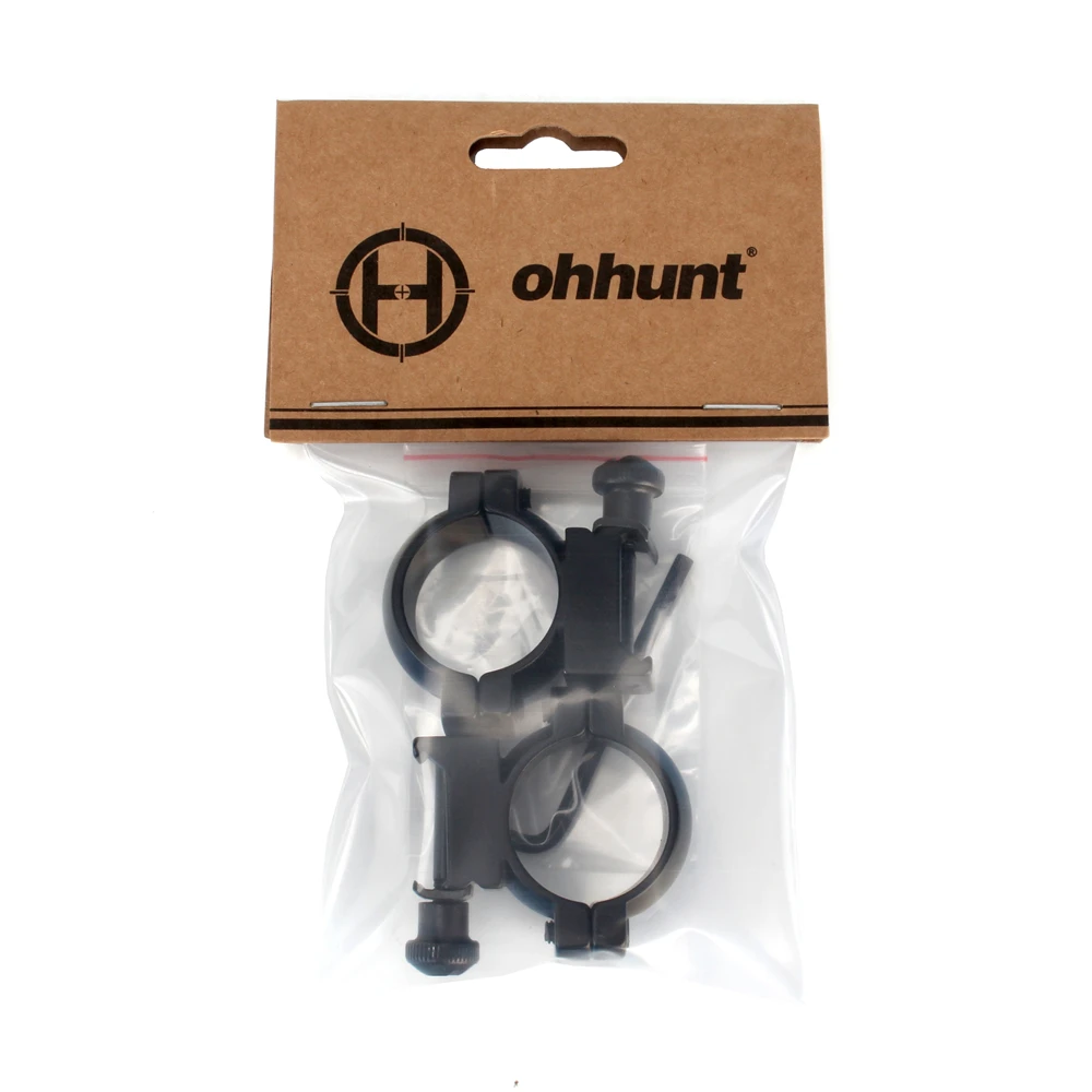 ohhunt 25.4mm 1 inch Matte Medium Rings Fits Up To 44mm Lens Picatinny Weaver Rail Top Mount Bases For Hunting Rifle Scope (5)