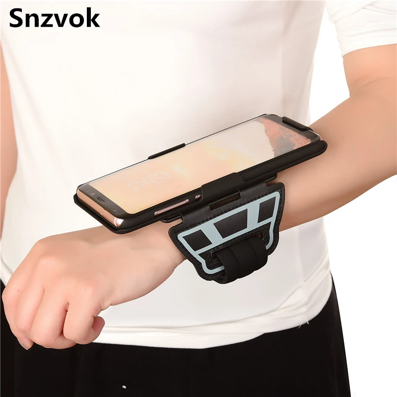Snzvok Sports Armband running carry Belt Wrist band pouch case For