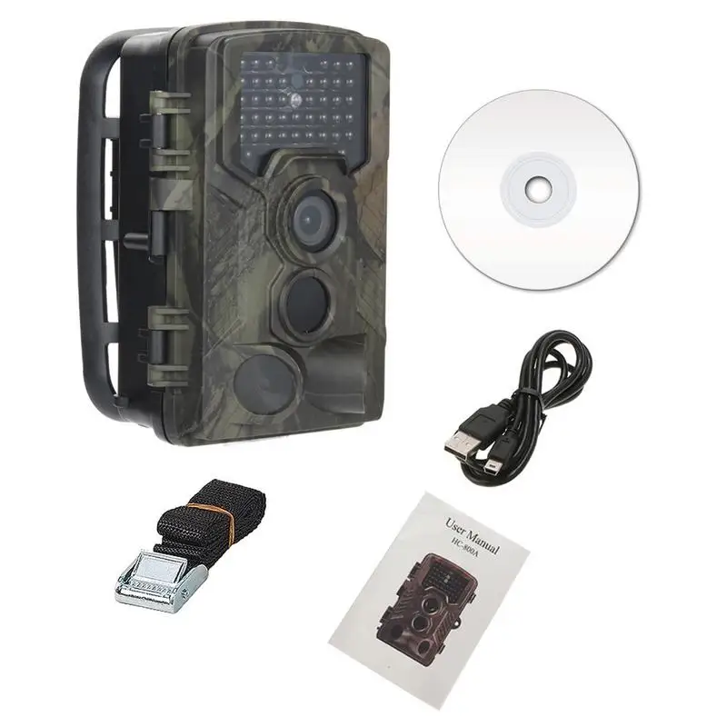 HC-800M mms-камера для охоты смс, беспроводной HC800M постовой-разведчик дикий Камера для приготовления пищи на воздухе Охота дикой природы Цифровая Камера ловушки Камера - Цвет: Black