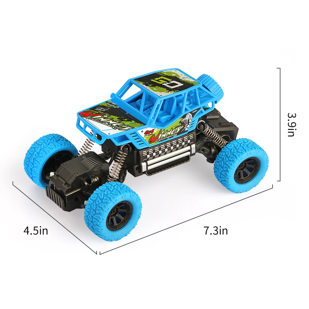 Remote Control Car High Speed Racing Bigfoot RC Car 4WD Toys 4CH Vehicle Off-Road Truck For Boys Kids Surprise Gift(Blue) Remote Control Car High Speed Racing Bigfoot RC Car 4WD Toys 4CH Vehicle Off-Road Truck For Boys Kids Surprise Gift(Blue)