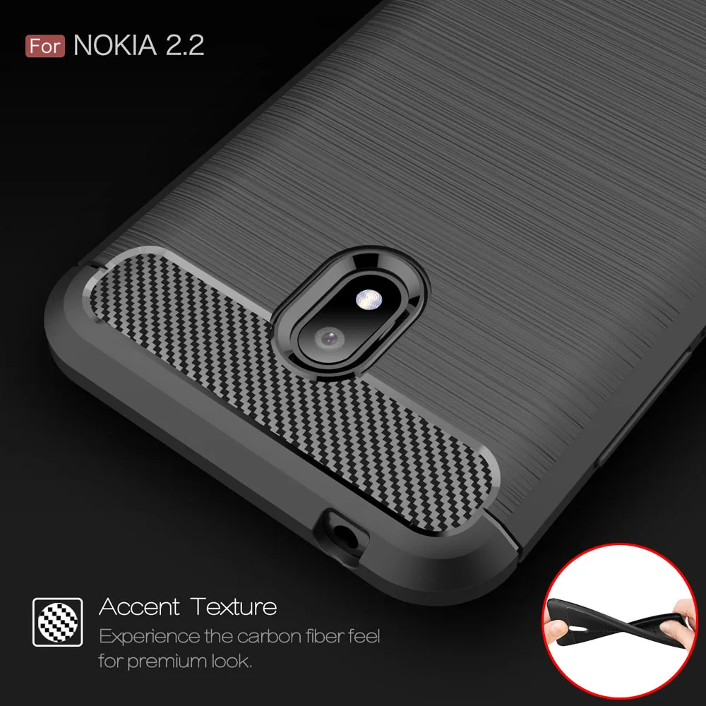 Чехол из углеродного волокна чехол 5 71для Nokia 2 для 3 C1 Nokia2.2 Nokia2.3 NokiaC1