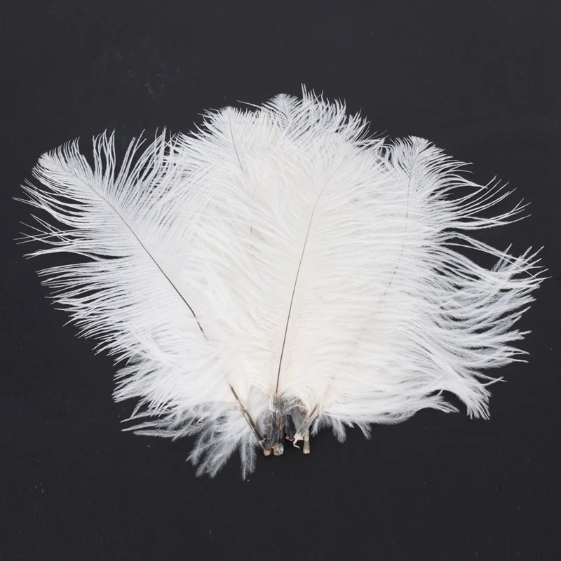 Перья страусиные белые 15 20 см/6 8 дюймов 500 шт.|white ostrich feathers|ostrich featherostrich feathers wholesale |