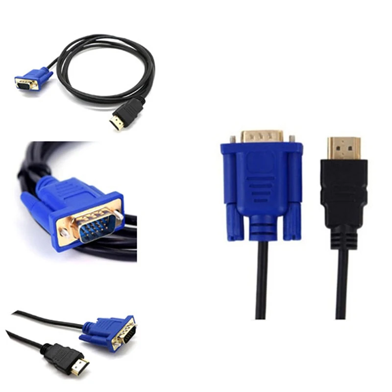 1 шт. 1/10 м кабель HDMI VGA 1080P HD с аудиоадаптером оптический Прямая поставка|Кабели HDMI|