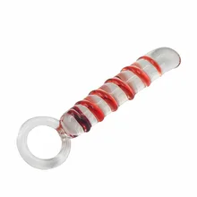 Pyrex glass dildo fake penis crystal anal beads butt plug prostate massager g-spot female masturbation Sex toys for women men