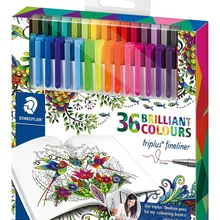 36 цветов Staedtler Fineliner тонкая ручка набор граффити живопись цветной микрон лайнер для рисования ручки для эскиза Маркеры манга художественные принадлежности