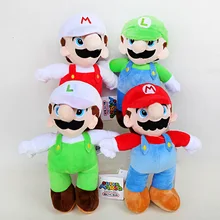 25 см Super Mario Bros Плюшевые игрушки куклы Супер Марио Стенд ЛУИДЖИ и Марио мягкие плюшевые игрушки для детей детские подарки на день рождения