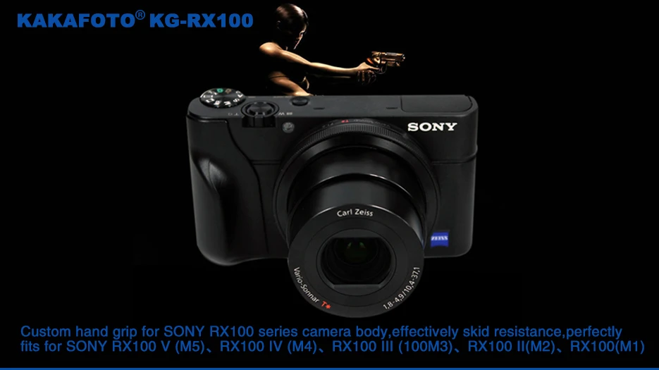 KAKAFOTO KG-RX100 металлическая ручка на заказ для камер sony Cyber-shot RX100 III RX100IV RX100V серии