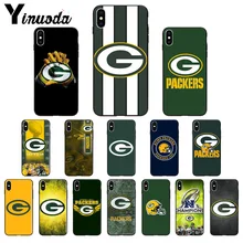 Yinuoda Green Bay Packers Мягкий силиконовый чехол для телефона из ТПУ для Apple iPhone 8 7 6 6S Plus X XS MAX 5 5S SE XR мобильных телефонов