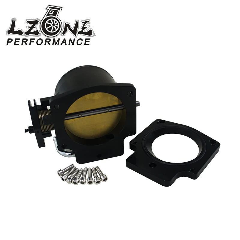 

LZONE - 92mm Throttle Body +Manifold Adapter Plate for LS LS2 LS3 LS6 LS7 LSX BLACK JR6937+TBS41