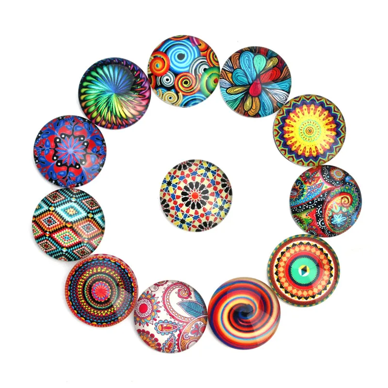Круглые стеклянные подвески с кабошоном 10/12/14/18/20/25 мм|bezel tray|cameo blanksphoto glass cabochons |