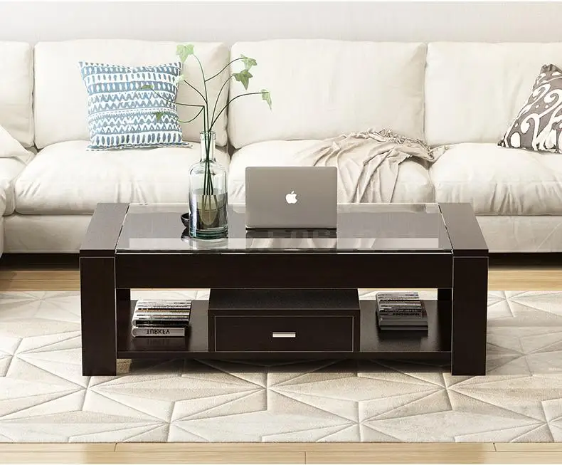 Perfect Tea Table Simple Modern Tempered Glass Tea Table Living Room Simple Small Huxing Creative Tea Table Table Table 12