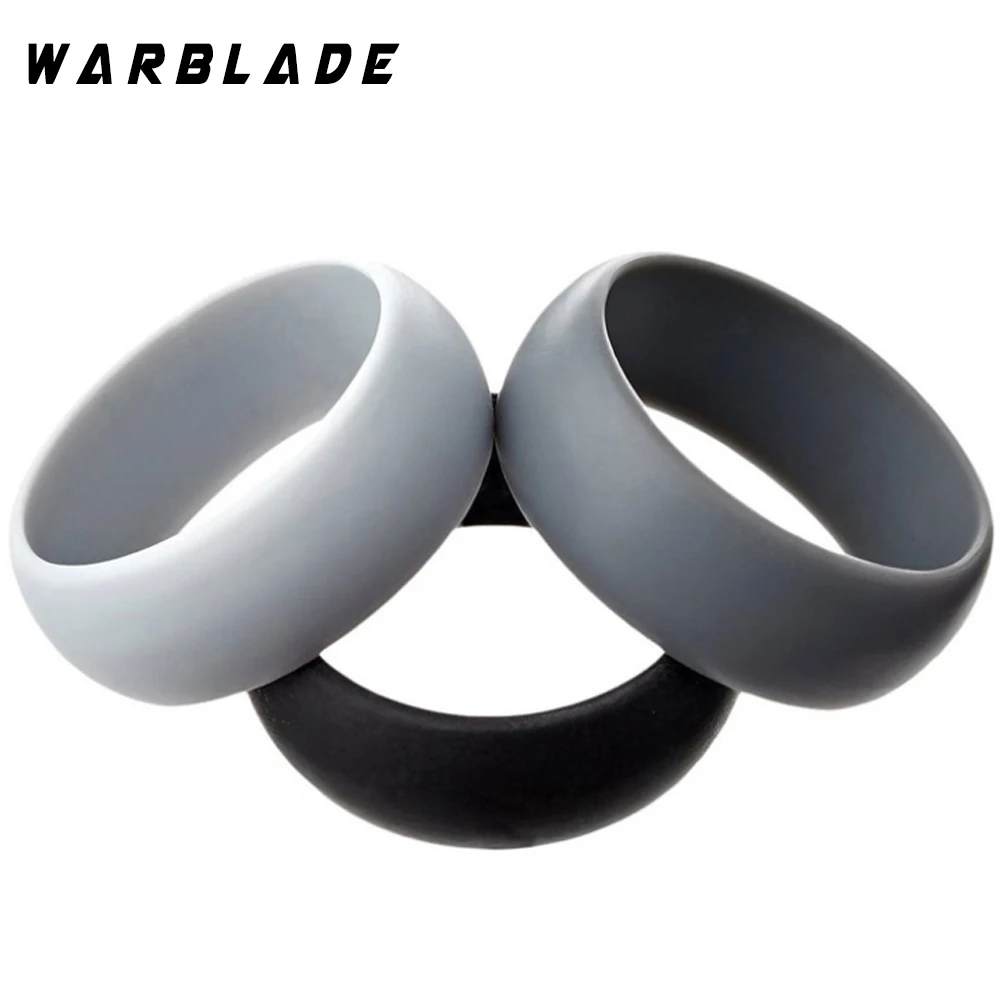 WBL 6-12 Size Hypoallergenic Flexible Food Grade FDA Silicone Finger Ring Environmental Rubber Rings For Men Women 3pcs/set