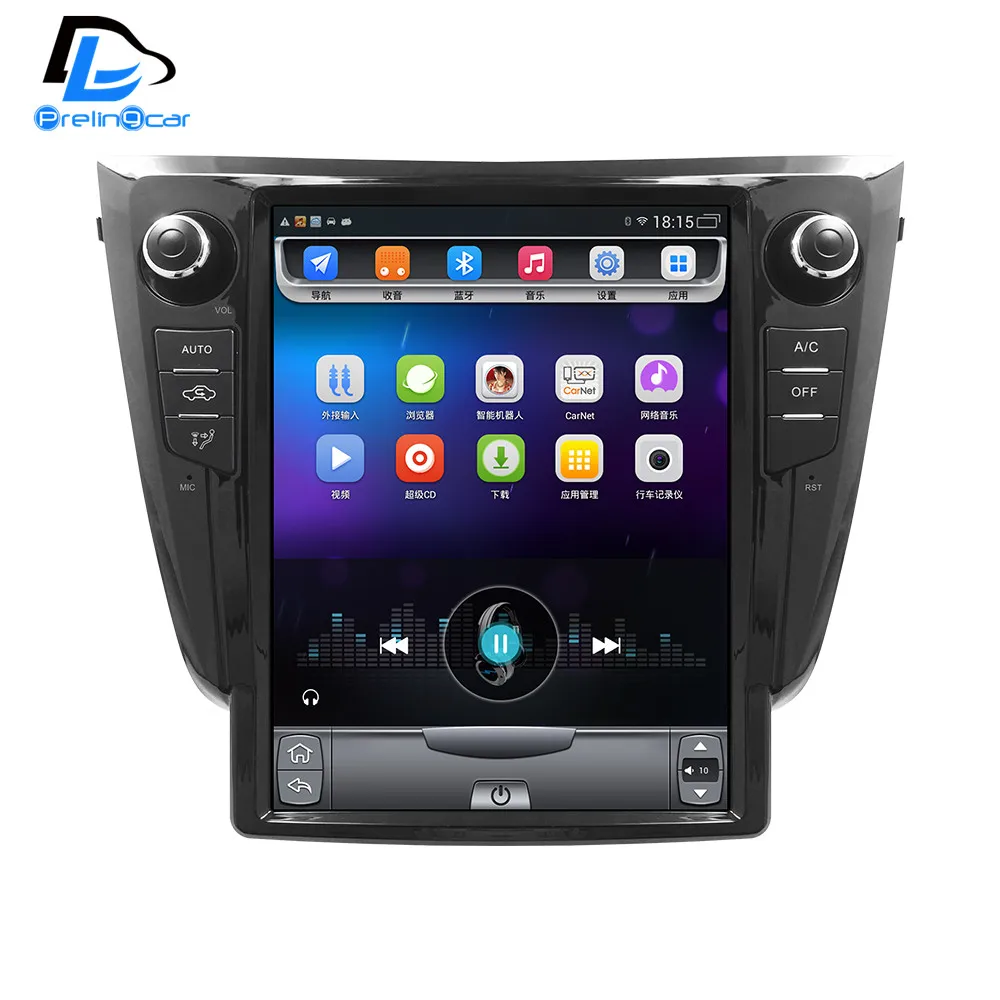 Sale 12.1 inch 4G Lte  Vertical screen android system multimedia video radio player for Nissan X-trail Qashqai 2012-2017 years navig 2