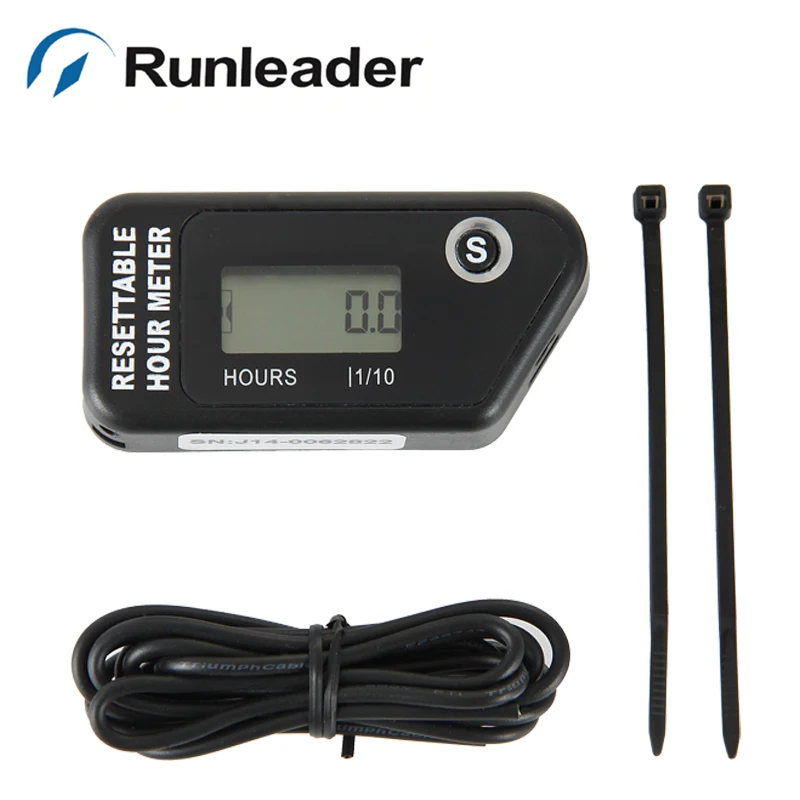 Digital inductive Hour meter For gasoline Engine dirt bike Atv tractors