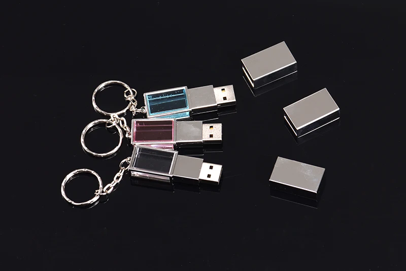16 gb flash drive JASTER USB 2.0 64GB 128GB Logo with LED Pen drive 16GB Crystal USB Flash Drive Memory Stick 8GB 32GB Storage Disk Business Gifts usb c memory sticks