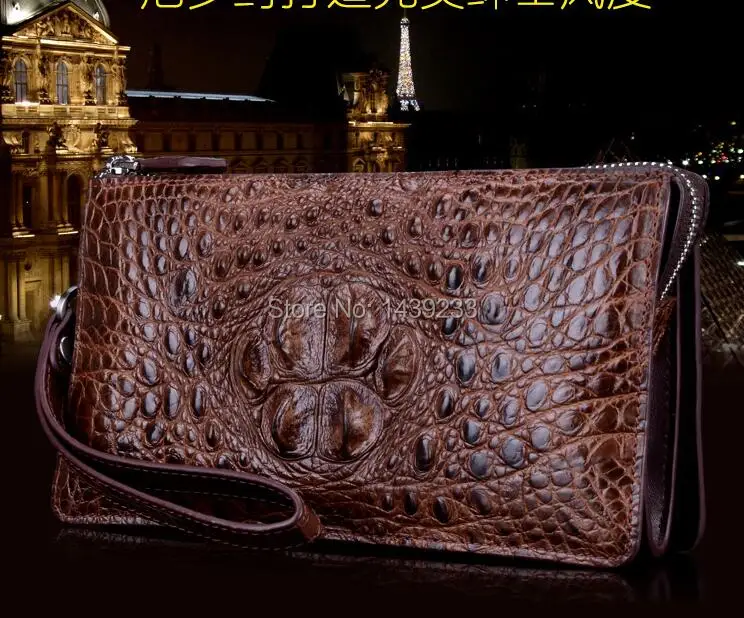 Genuine Real Tail Crocodile Alligator Skin Leather Man Bifold White Wallet