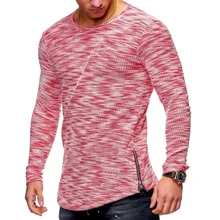 Удлиненный Для мужчин кроссовки рубашки хип-хоп тонкий Фитнес Спорт Бег топы; футболка с длинным рукавом Для мужчин осень тренировки одежда