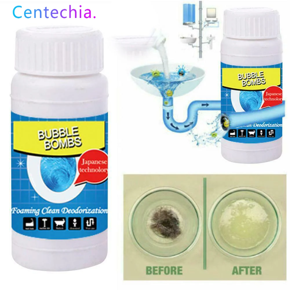 

Powerful Fast Pipe Dredging Agent Powerful Sink Drain Cleaner for Kitchen Sewer Toilet Brush Closestool Clogging Cleaning Tools