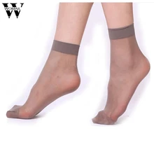 10 пар/лот новые летние женские ультратонкие прозрачные эластичные шелковые короткие носки 4 цвета Потрясающие