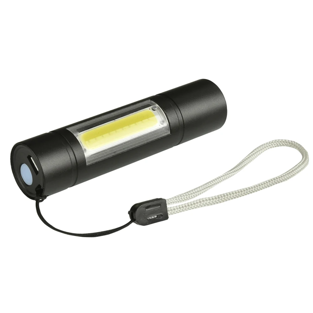 3800LUMS встроенный 14500 USB Перезаряжаемый Мини светодиодный фонарик Q5+ COB 3 режима фонарики для использования в помещении или на открытом воздухе для рыбалки
