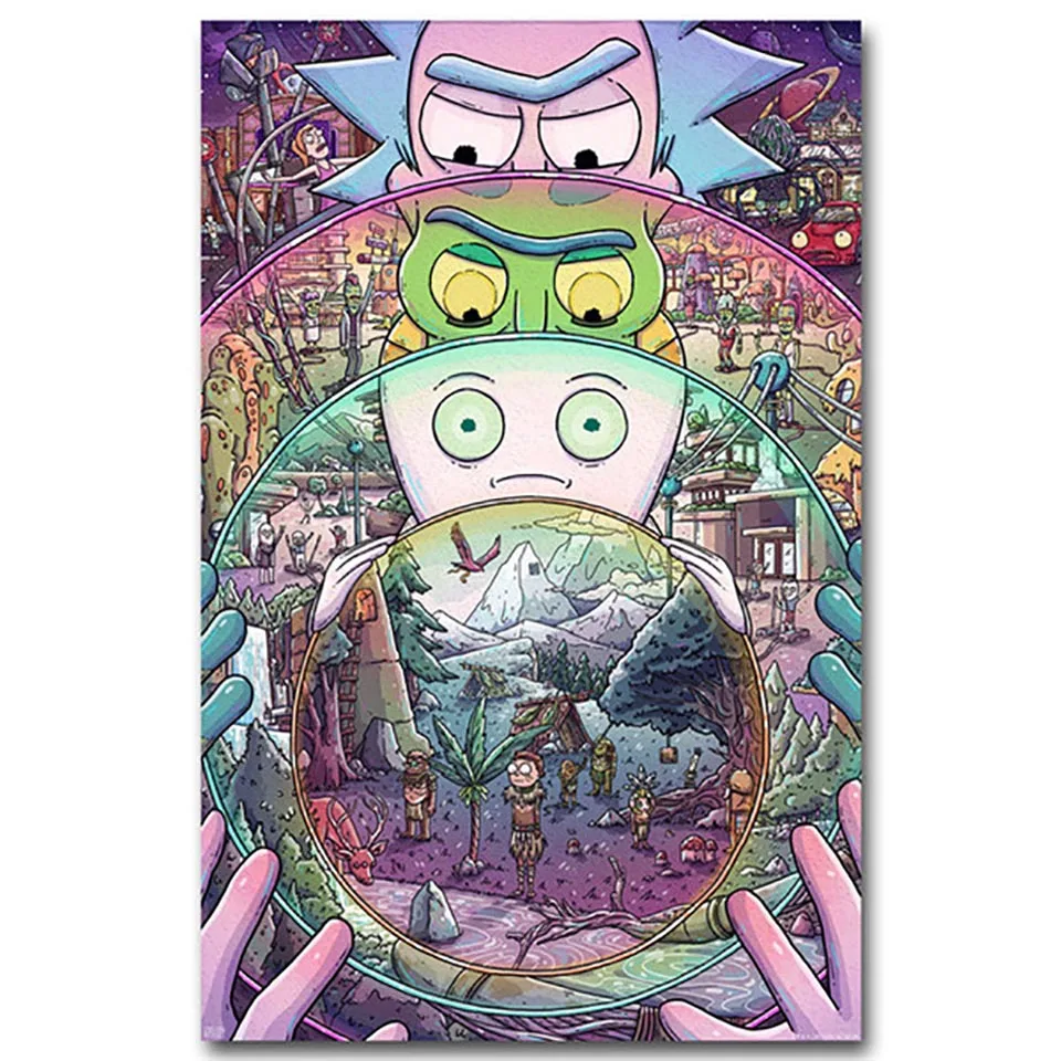 

Cross Stitch DIY Painting 5D Diamond Anime Rick And Morty Picture Home Decor Embroidery Pattern Wall Sticker Full Square Drill