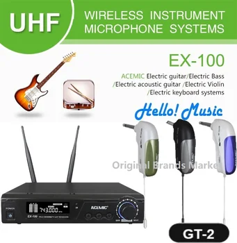 

ACEMIC EX-100/GT-2 90-degree angle Wireless Instrument microphone Electric Guitar Bass Keyborad Drums Violin Electric Instrument