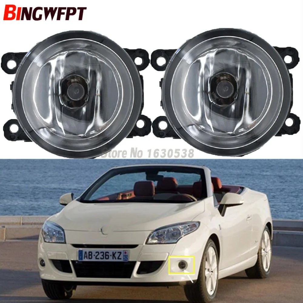

2PCS Fog Lamp Assembly Fog Lights Halogen Lamps For Renault MEGANE III CC 2011 2012