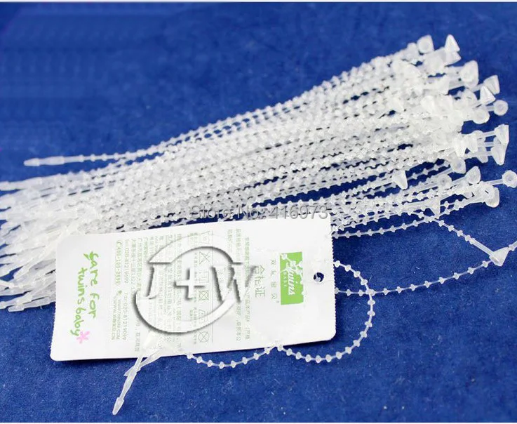 5000pcs/lot clear white bead chain CABLE TIES 5"inch 12.7cm ZIP TIE