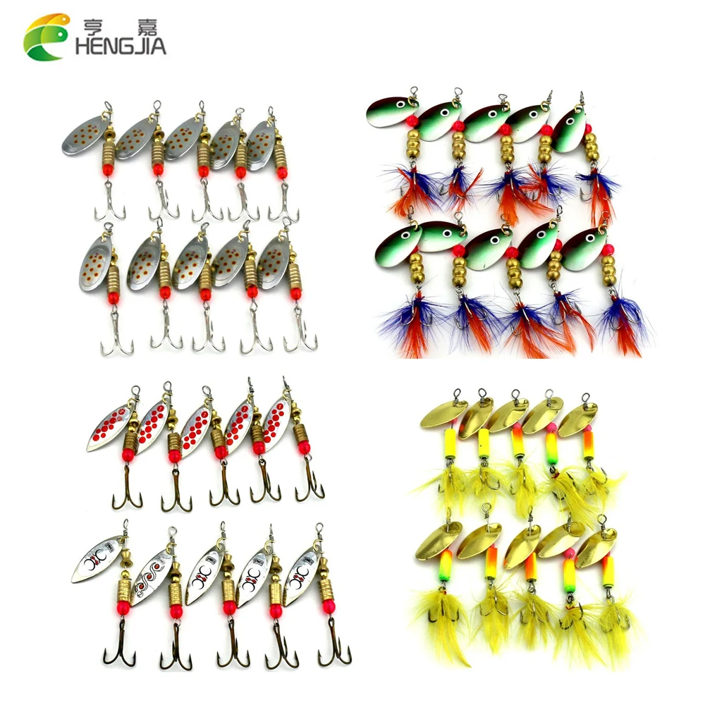 

New Arrival 8 Patterns 10pcs/set Sequin Paillette Fishing Lures Metal Fishing Bait With Hook Fishing Tackle HJ017 Free Shipping