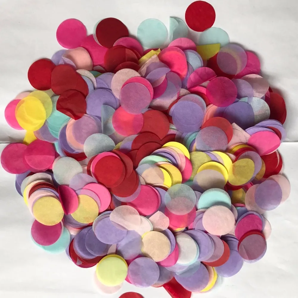 Blanco, Rojo 10000 Piezas Confeti de Papel en Corazón Confeti de Papel de Seda Confeti de Mesa Decoración para Fiesta Boda Día de San Valentín Cumpleaños 1 Pulgada/ 2,54 Pulgadas 